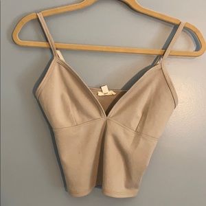 Tan crop top from Urban